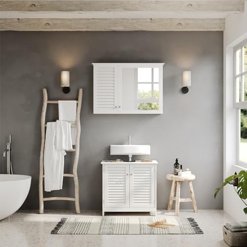 Vicco Set Di Mobili Da Bagno Bianco 2 Parti - 4