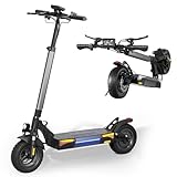 Electric Scooter, 1500W Peak Powerful Motor, 10' Off-Road Tires, 28 MPH, 28 Miles, Dual Suspension, Turn Signal & Ambient Light, APP Control Foldable Adjustable Handlebar Commute E-Scooter for Adults
