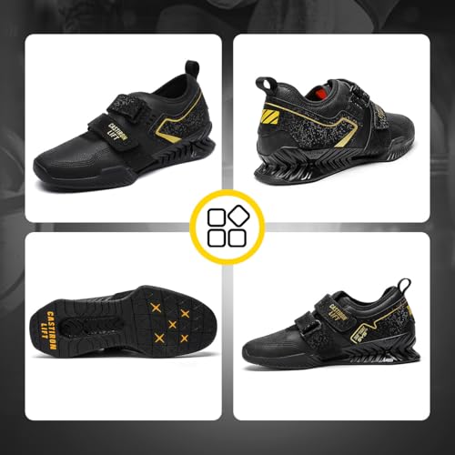 Image of Weightlifting Shoes, Powerlifting Shoes Gym Shoes for Crossfit Lifting Footwear, Weight Lifting Shoes for Heavy Lifting Deadlifting Weight Training, Squat Shoe for Men Women