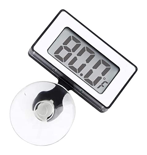 Thermomètre Aquarium Thermometre étanche avec ventouse Thermimètre reptile, Thermométrie de réservoir de poisson Thermométrique numérique de réservoir à poisson avec grand LCD Affichage de la température de l'eau pour le poisson