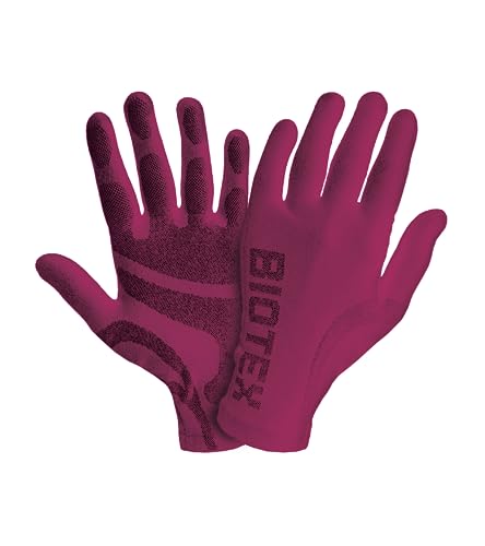 BIOTEX Sottoguanto Seamless per Bici, Running e Walking, Intimo Tecnico Sportivo, Privi di Cuciture, Protezione contro il Freddo, Fucsia