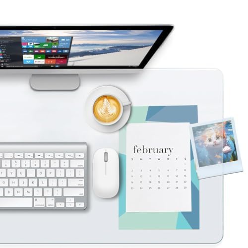 Fysaran Clear Desk Pad, Non-Slip PVC and Waterproof Round Edges Desk Protector Mat - Image 2