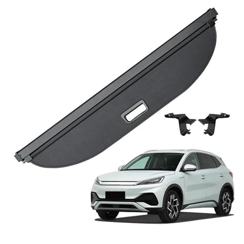 Cubierta de carga de maletero retráctil BYD ATTO 3 2023 accesorio impermeable carbón 4
