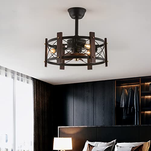 Ventilateur de plafond silencieux pour dormir au frais avec lumière E27