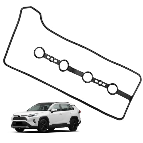 Image of VS50530R Valve Cover Gasket Set, Compatible with T0y0ta Camry Corolla Matrix Solara 2AZ-FXE 1AZ-FE L4 2.4L 2.0L Valve Cover Gasket, 11213-28021 112130H010 VS50362 0361639
