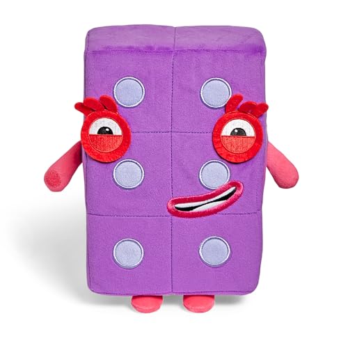 Image of hand2mind Numberblock Six Playful Pal, Plush Figure Toys, Numbers for Toddlers, Cute Stuffies, Preschool Math Learning Toys, Stuffed Animal, Small Plushies, Counting Blocks, Birthday Gifts for Kids