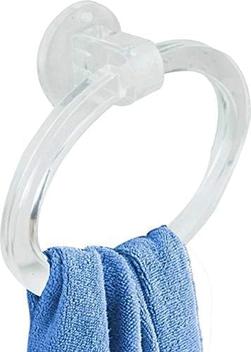 Unbreakable ABS Plastic Wall-Mounted Towel & Napkin Ring Holder | Round Design for Kitchen & Bathroom | Pack of 1-image-17