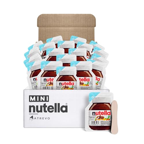 ATREVO Nutella Cups Mini – 20 Single Serve Snack Packs