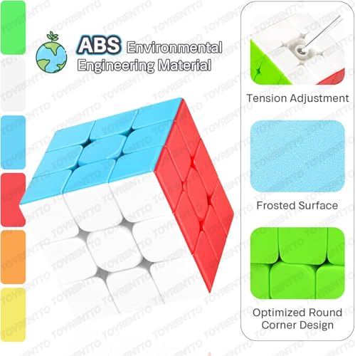 Image of Moyu Meilong 3x3 Speed Cube Smooth Turning Stickerless Puzzle Toy for Beginners and Professionals High Performance 3x3 Cube for Kids and Adults