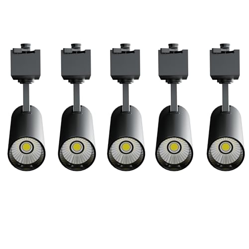 Image of Nortek Della+ 30W LED Track Light, Surface & Spot Light for Ceiling, Track Rail Included, Cylinder Focus Light for Living Room, Showroom, Gym, Modern Ceiling Lighting,Cool White Pack of 5