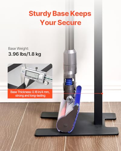 Image of VEVOR Vacuum Stand, Compatible with V6 V7 V8 V10 V11 V15, Stable Vacuum Stand Holder with 6 Hooks for DC30 DC31 DC34 DC35 DC58 DC59 DC62 D74 Cordless Upright Vacuum Cleaners & Accessories