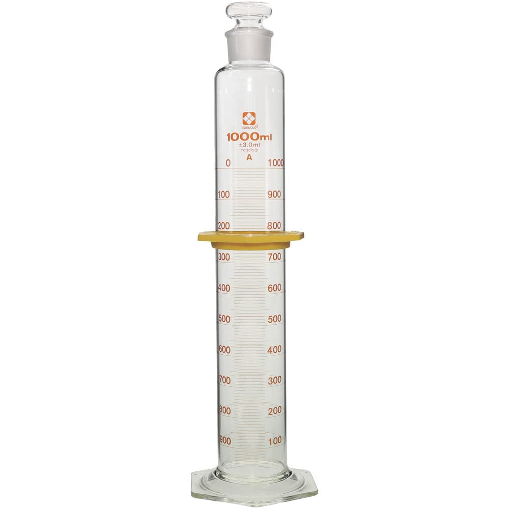 ガラス瓶　有栓　メスシリンダー　1000ml Amazon.co.jp: 柴田科学 有栓メスシリンダー スーパーグレード