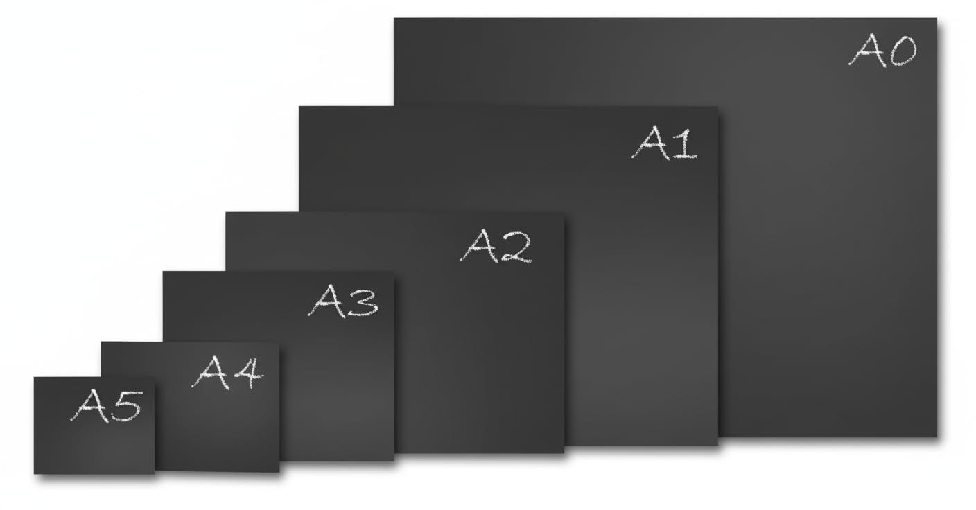 Chalkboard Blackboard Wall Menu Board – A0, A1, A2, A3, A4, A5 Sizes | Extra Large to Small Writing Boards | Easy Wipe Reusable Blackboard for Café, Pub, Restaurant, Weddings & Home (A1)