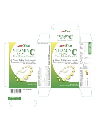 Vitamin C 300mg und Zink 5mg Depot Kapseln von Amosvital