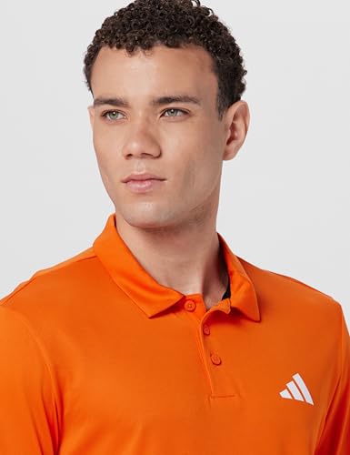Image of adidas Men's Polyester Geometric Regular Fit Polo Shirt