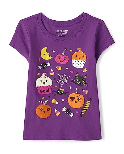 Image of The Children's Place Baby Girls' and Toddler Unicorns,Butterflies,Trends Short Sleeve Graphic T-Shirts,3 Pack