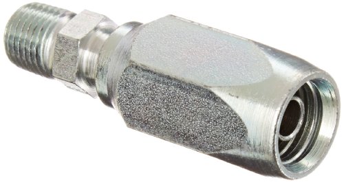 Image of EATON Weatherhead 43606N-104 Male Pipe Rigid Fitting, AISI /SAE 12L14 Carbon Steel, 3 /8 inch Hose ID, 1 /4 inch Pipe Size