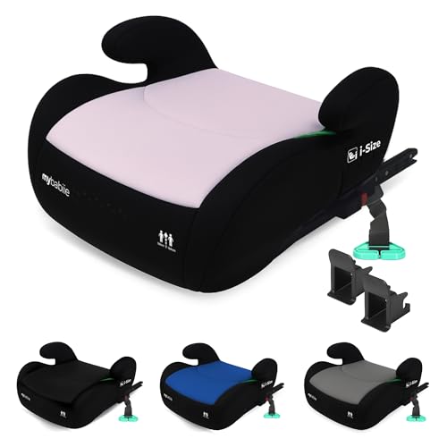 My Babiie MBCSB20 Child Booster Seat - ISOFIX, R129 i-Size 125-150cm (Group 3, 6 to 12 Years Approx.) Portable Kids Car Seat, Comfortable, Compact, Lightweight, Ideal for Travel - Pink