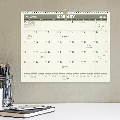 Image of AT-A-GLANCE 2026 Wall Calendar, 15 inch x 12 inch, Medium, Recycled (PMG772826)