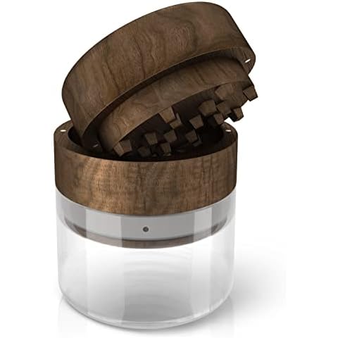 Molinillo de especias JCASE de madera de nogal Cover