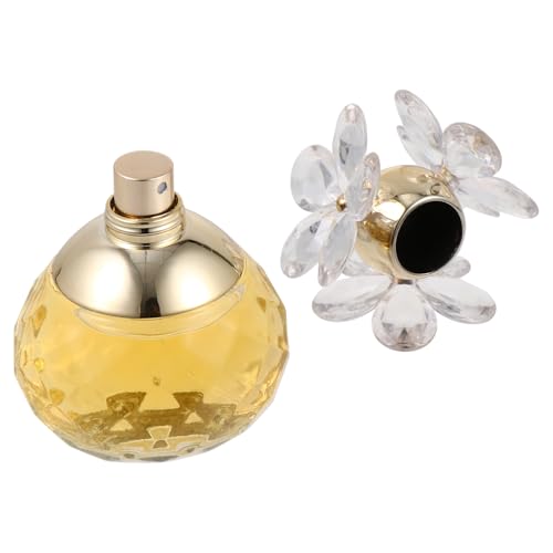 HINTRMENT Perfume Natural Floral y Frutal para Mujer 55ml, Agua de Perfume Duradera Color Amarillo, Fragancia Corporal Segura Adecuado para Uso Diario y Obsequio