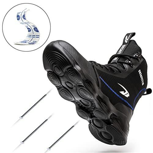 Image of Nutropa Steel Toe Boots for Men Women, Lightweight Work & Safety Shoes Outdoor Protection Footwear Puncture Proof Industrial and Construction Shoes