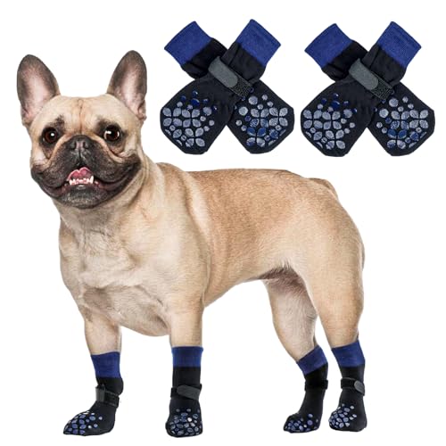 ROZKITCH Non-Slip Dog Socks for French Bulldog