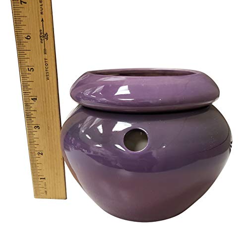 Maryland China Company Tri-Color Purple 4" Urn Shaped Self Watering Planter #TOP4