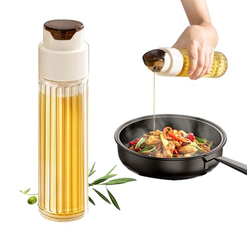 Glass Olive Oil Bottle Dispenser, 17oz / 500ml Oil and Vinegar Di...