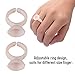 Pigment Ring, 3 Types 100pcs Silicone Semi-permanent Ink Ring Cup for Pigment Holder Microblading Pigment Glue Rings Ink Holder For Semi Permanent Makeup(M)