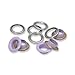 Produktbild Prym 542548 Ösen mit Scheiben, 11 mm, lila/silberfarbig