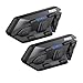 Produktbild WAYXIN R6S Motorrad Headset Bis zu 6 Motorräder anschließbarr 1200M Wireless Kommunikationssystem für 2 Personen mit Sprachassistent Wasserdicht Freisprecheinrichtung Musikanrufsteuerung(2pc)