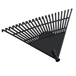 Vassoura Plastica Rastelo Ancinho 22 Dentes Para Grama Jardim Sem Cabo