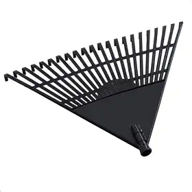 Vassoura Plastica Rastelo Ancinho 22 Dentes Para Grama Jardim Sem Cabo