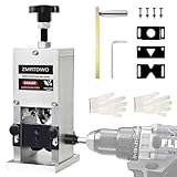 ZMRTDWO Wire Stripper Machine, 0.06'-1' Wire Adjustable Hand Crank Wire Stripping Machine, Drill Powered Wire Stripping Tool, Copper Wire Stripper for DIY Leftover Cable, Copper Recycling