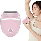 Afeitadora eléctrica para mujer, maquinilla de afeitar eléctrica indolora para mujer, portátil, funciona con pilas,...
