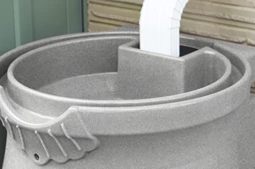 Good-Ideas-Rain-Wizard-Urn-50-Gallon-Rain-Barrel-with-Planter-and-2-Metal-Spigots-Light-Granite