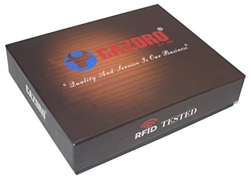 RFID Blocking Men's Handmade Vintage Distressed Genuine Leather Bifold ID Window Wallet for Men (Logo Brown)4