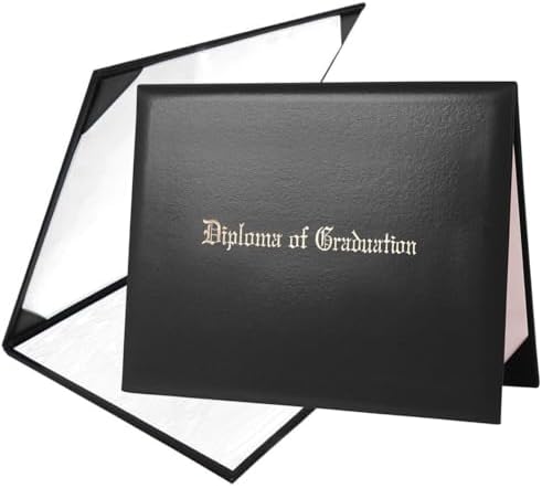 Diploma Cover 8.5" x11" Diploma Holder of Graduation Leatherette ...