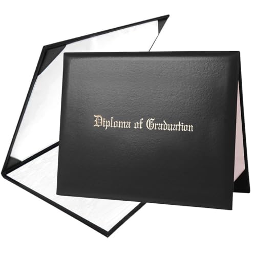 Diploma Cover 8.5" x11" Diploma Holder of Graduation Leatherette ...