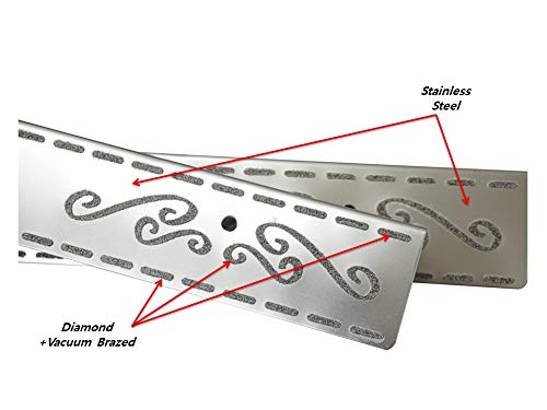 Trenion, Diagrip Patented Premium Anti-Slip Strips,Treads, Stair Nosing With Real Diamond Traction, New Brazed Technology, Sus Body, L31.5"Xw2"X0.7", 2Pack (2, Stair Nosing 31.5" X 2" X 0.7") #TOP4