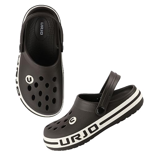 Image of URJO Streak Kid's Clogs /Sandals with Adjustable Back Strap Ultra Soft & Flexibility Anti Skid Comfortable Waterproof Daily Mules Clogs /Sandals Boy's & Girl's