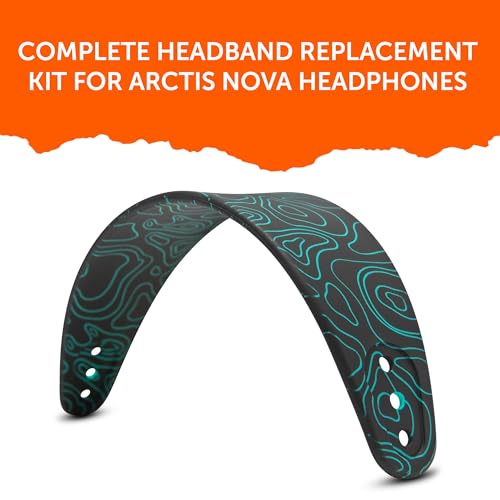 WC HeadbandZ Arctis Nova - Upgraded Silicone Headband for Arctis Nova Headsets by Wicked Cushions - Enhanced Flexibility, Comfort, and Style with Matching Earpad Designs | Midnight FrankP by WC - Image 5