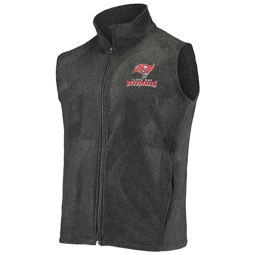 Image of dunbrooke Men's Black Minnesota Vikings Houston Fleece Full-Zip Vest