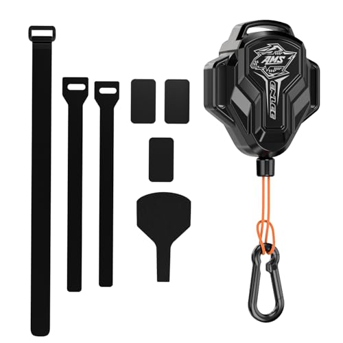 ENLEE Mountain Bike Tow Strap for Kids Auto-Retractable Outdoor Riding Parent-Child Tow Rope with One Hook (2.0 Black)
