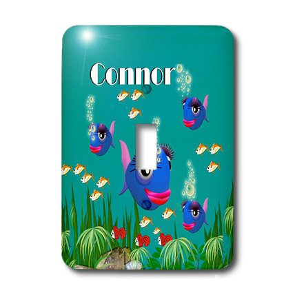 Interrupteur à baïonnette Connor décor poisson et faune sous-marine - 3