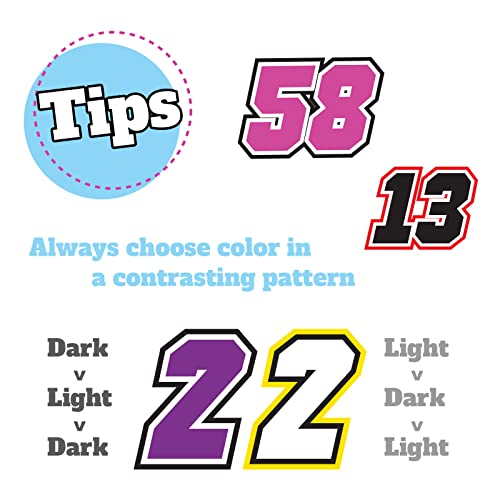 MC MOTOPARTS Custom Racing Number Decals