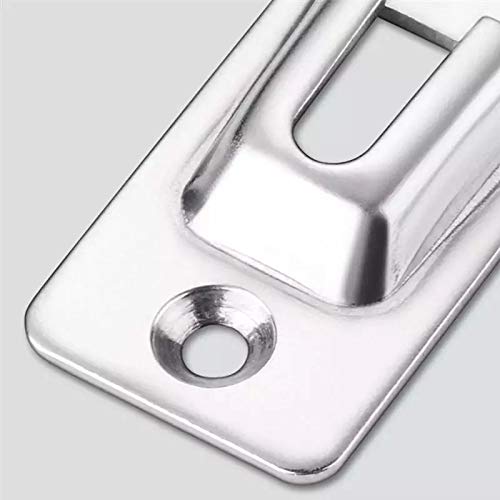 2 Chiavistelli Scorvoli Porta In Acciaio Inox - Serratura A 90&deg; Per Finestre, Armadi E Fienili