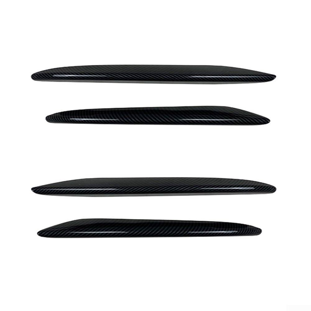 Frontstoßfänger Lippe Splitter für Mercedes E-Klasse W213 2016-2020(Carbon Look Set) | Passgenau für W213/S213, 2016-2020, für amg Line, 4-Türer, einfache Montage, kein Bohren nötig