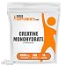 BulkSupplements Pure Creatine Monohydrate Capsules - 700mg (100 Gelatin Capsules)